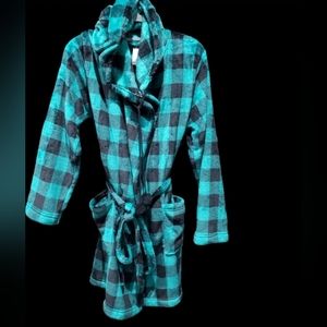 Sleep Chic Bath Robe Size XXL NWT Buffalo Check Kitten Soft 😸 ♥️ L👀K